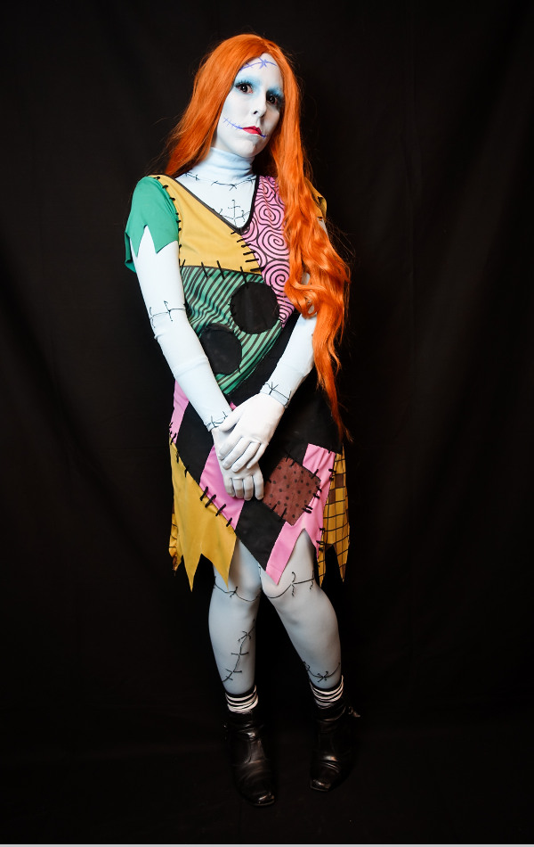 Cosplayer als Sally aus The Nightmare Before Christmas