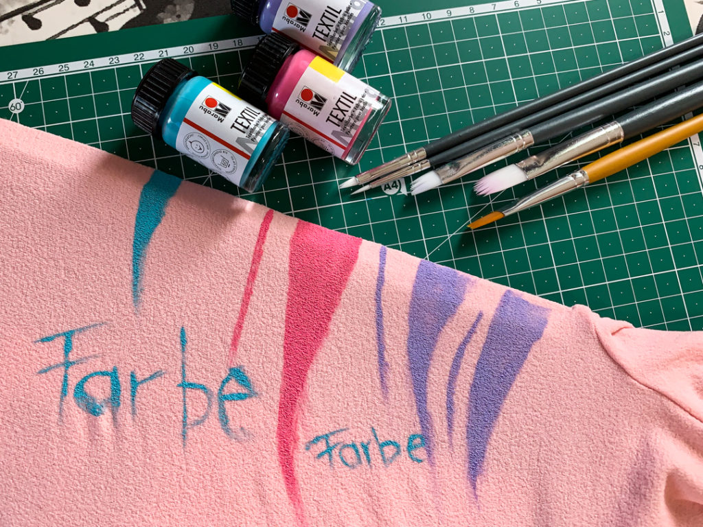 flüßige Stoffmalfarbe
