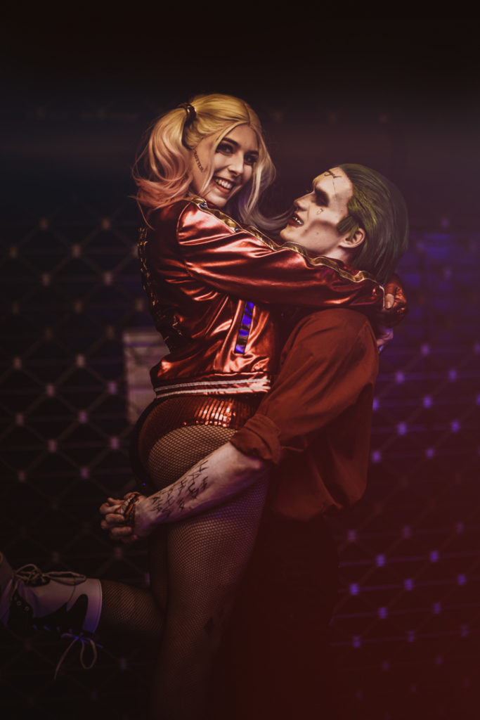 Harley Quinn Joker Cosplay Suicide Squad SajaLyn