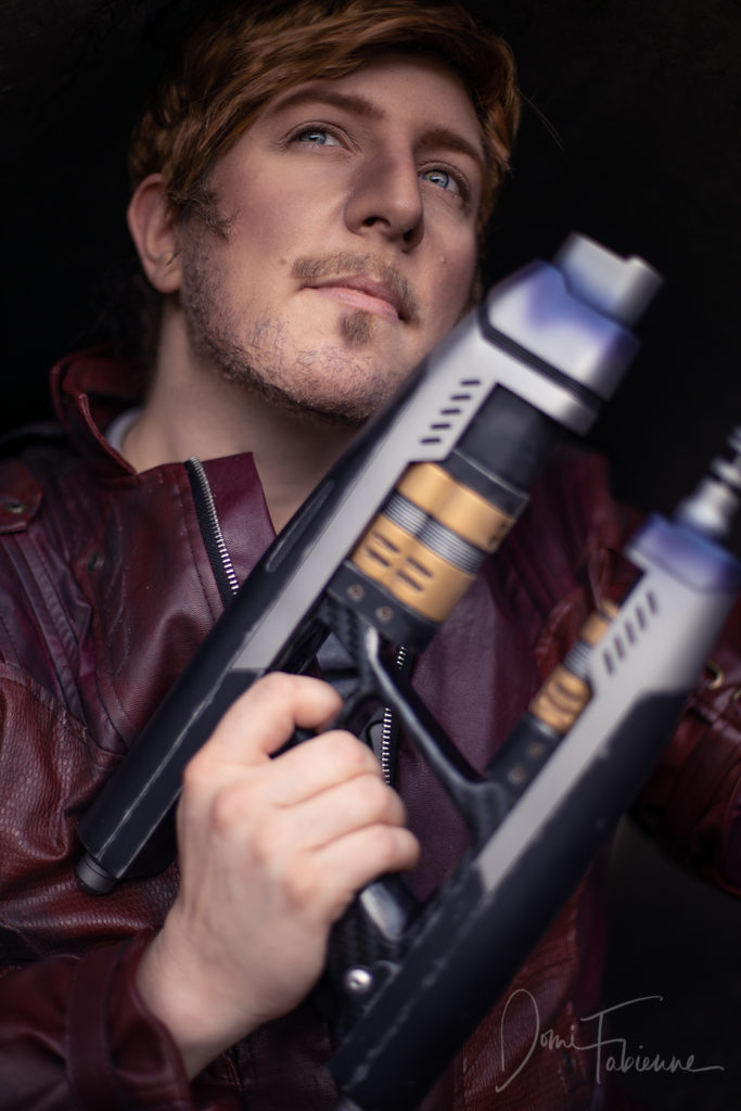 Cosplayer als Star Lord (Guardians of the Galaxy)