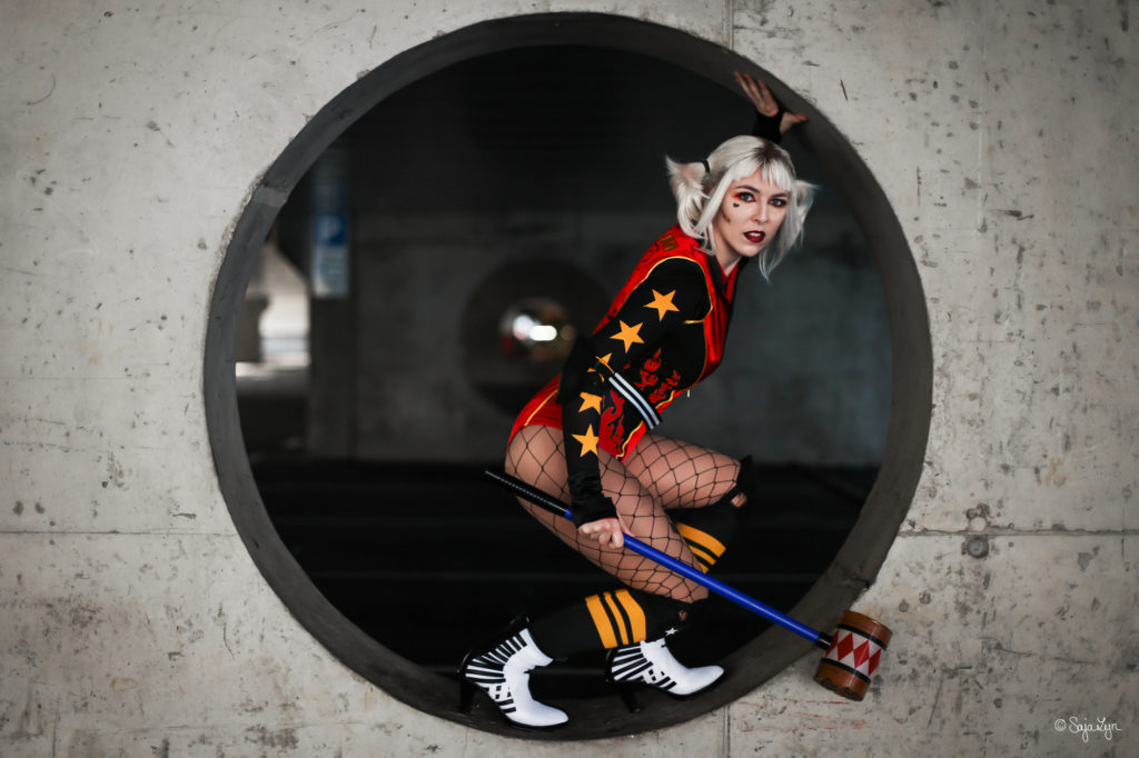 SajaLyn Cosplay Harley Quinn Birds of Prey Roller Derby